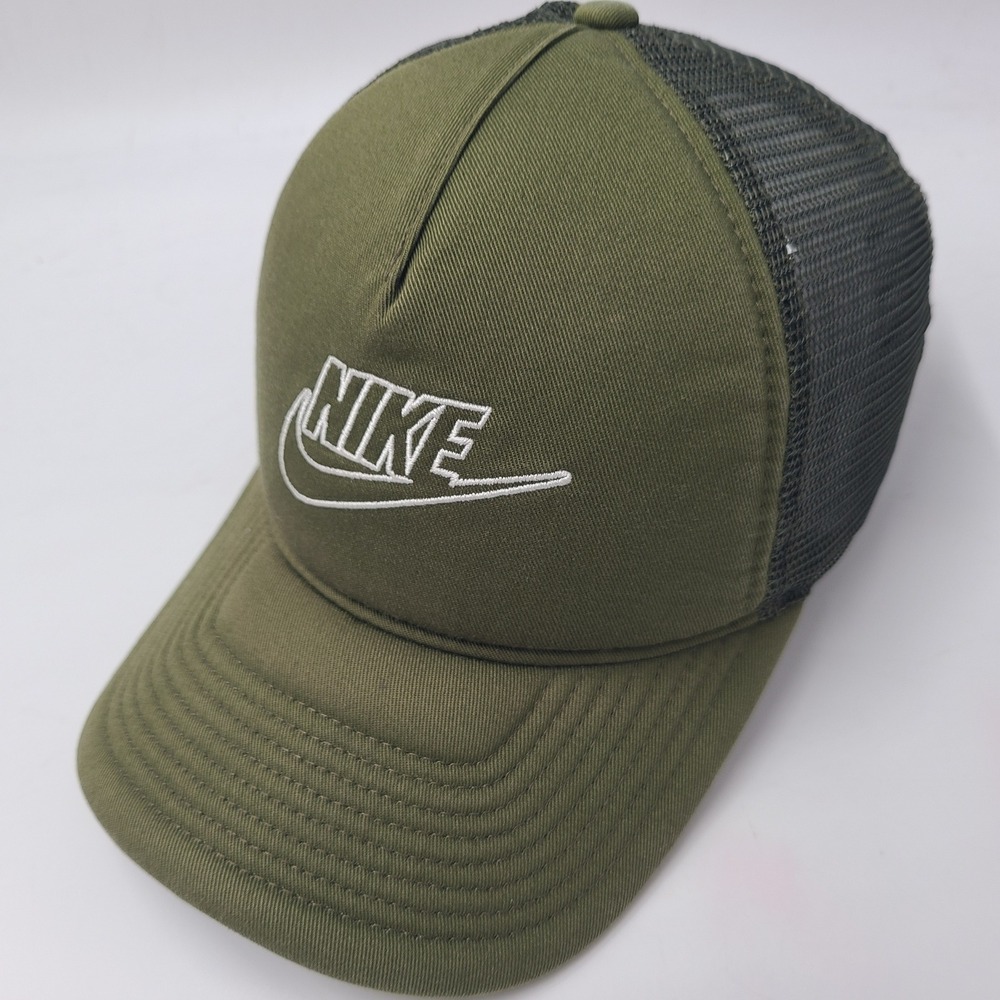 Nike Hat Snapback Trucker Mesh Green White Classic99 Swoosh Logo Outdoors Men